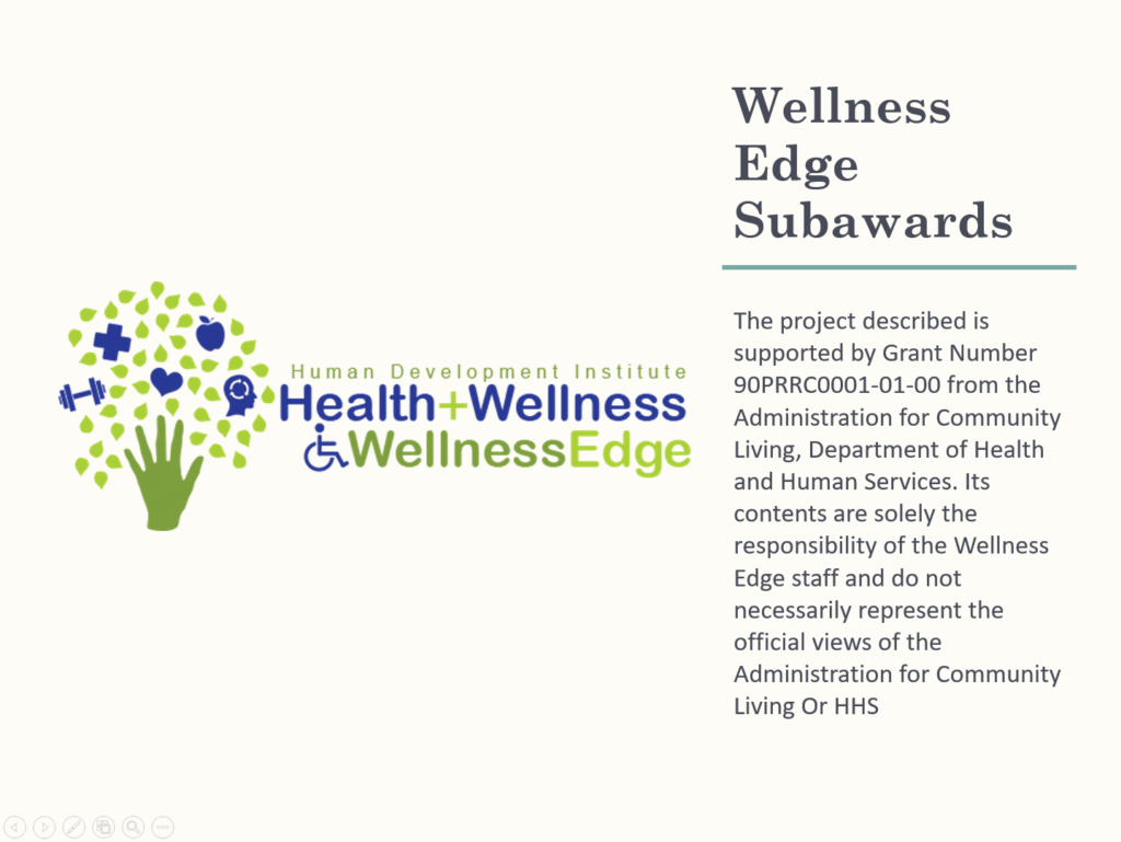 Wellness Edge Subawards